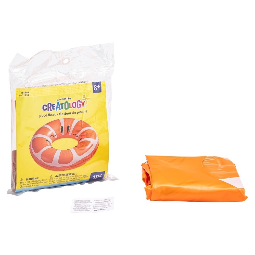 Orange Slice Kids Water Tube Pool Float 8+ by Creatology Beach Toy
